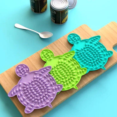 Turtle Treats Silicone Lick Mat Pet Bowls, Feeders & Waterers KittyNook Cat Company